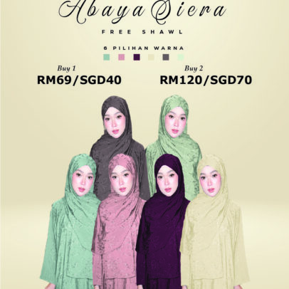 ABAYA SIERA (FREE SHAWL)